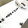 1234 Pure White Cotton (Subtle Arabic Embroidery)