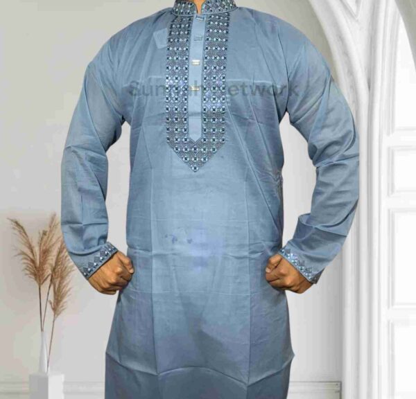 IMG_20250206_235422_9_11zon Deep Sky Blue Cotton Panjabi