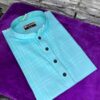 IMG_4414_16_11zon Jamdani Cotton- Sky Blue Panjabi