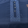 arong cotton navy blue 2 karchupi Navy Blue Panjabi with Signature Sequin Work
