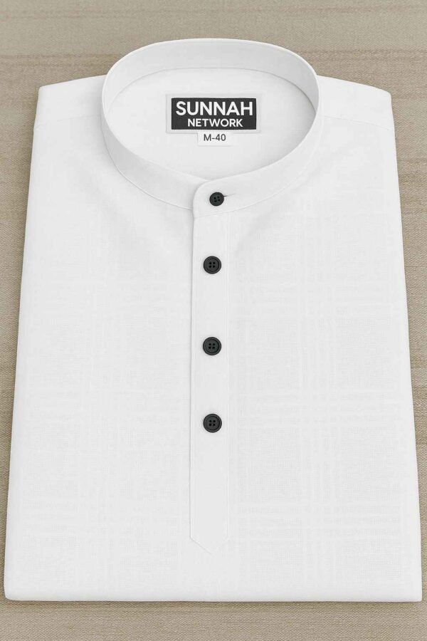 jamdani white_11zon Jamdani Cotton- Pure White Ethnic Elegance