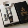 pakistani fabrics sample with box_11zon Premium Pakistani Fabric - White Cotton