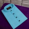photo-output(3)_6_11zon Jamdani Cotton- Sky Blue Panjabi