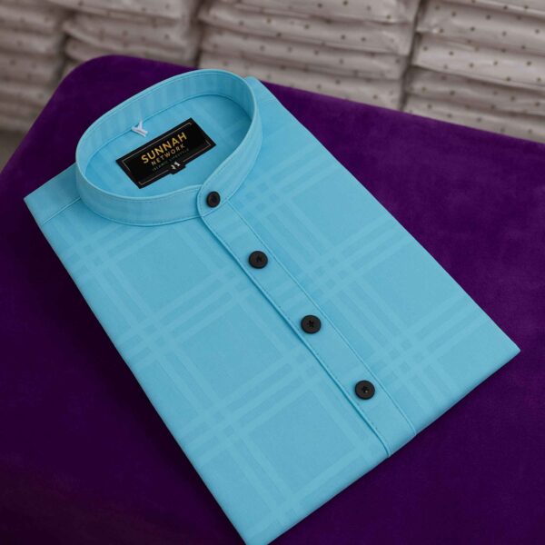 photo-output(3)_6_11zon Jamdani Cotton- Sky Blue Panjabi
